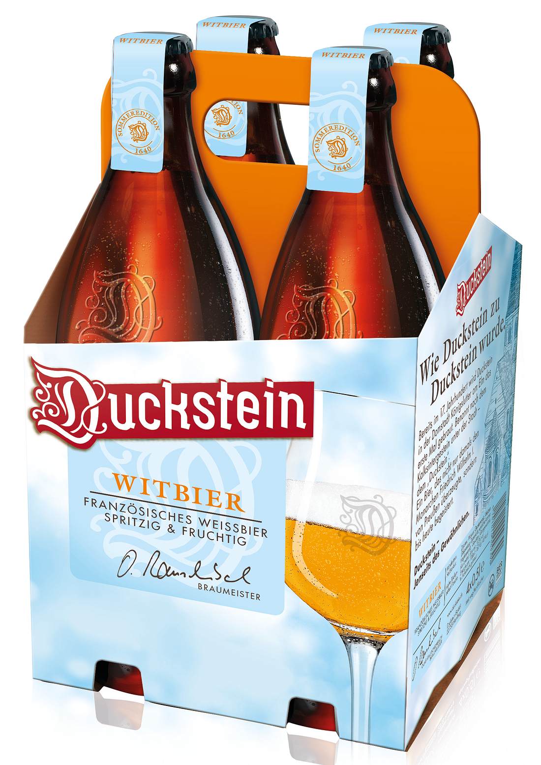 Duckstein bringt neues Frühlingsbier in die Verkaufsregale Duckstein Witbier