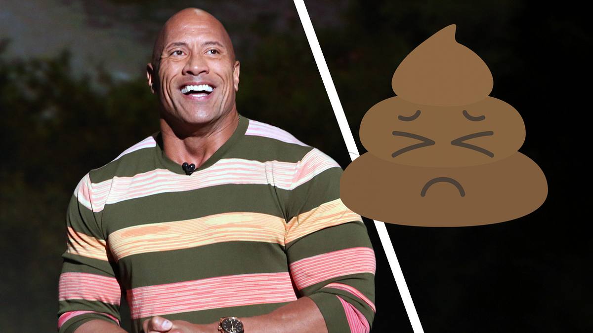 Dwayne Johnson und Shitstorm-Symbol