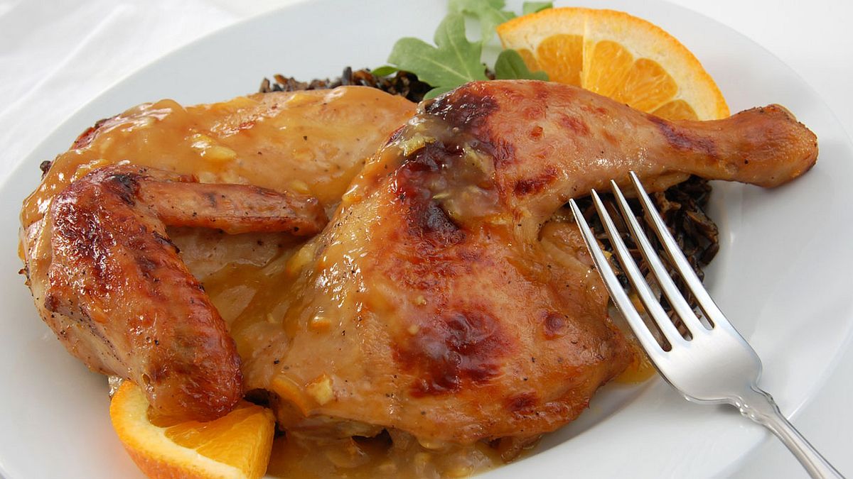 Ente in Orangensauce