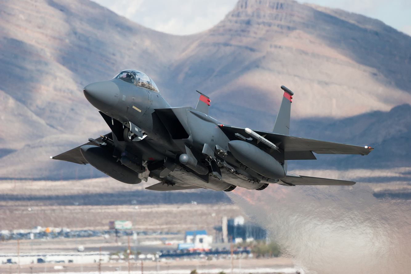 Aufsteigender F15-Kampfjet