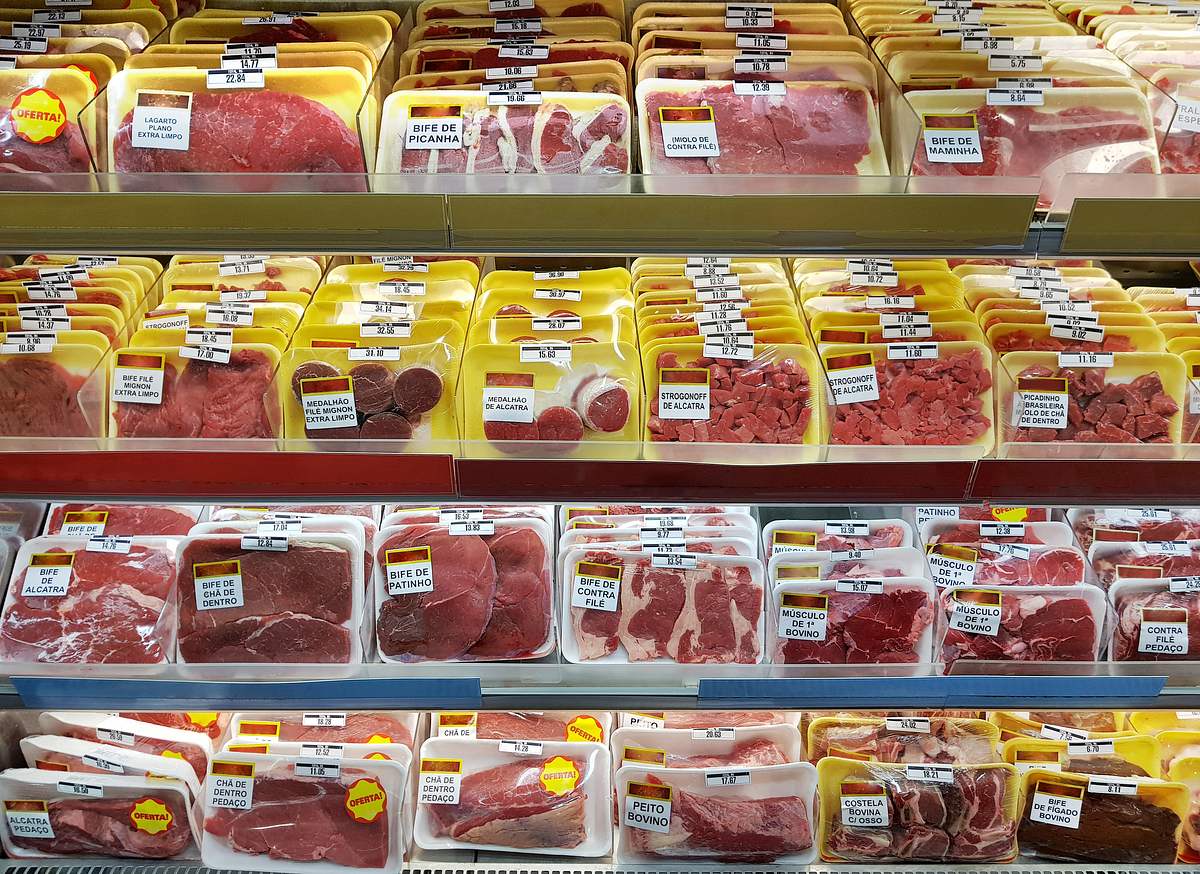 Fleisch im Supermarkt