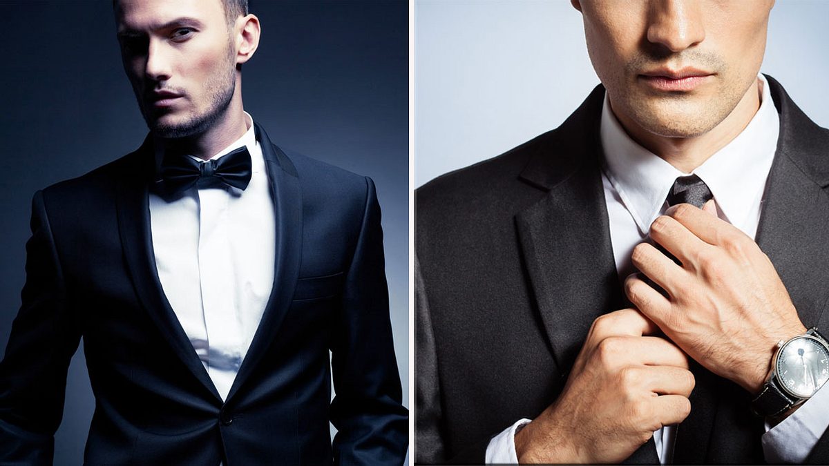 Fliege oder Krawatte zum Anzug? (Symbolfoto/Collage)