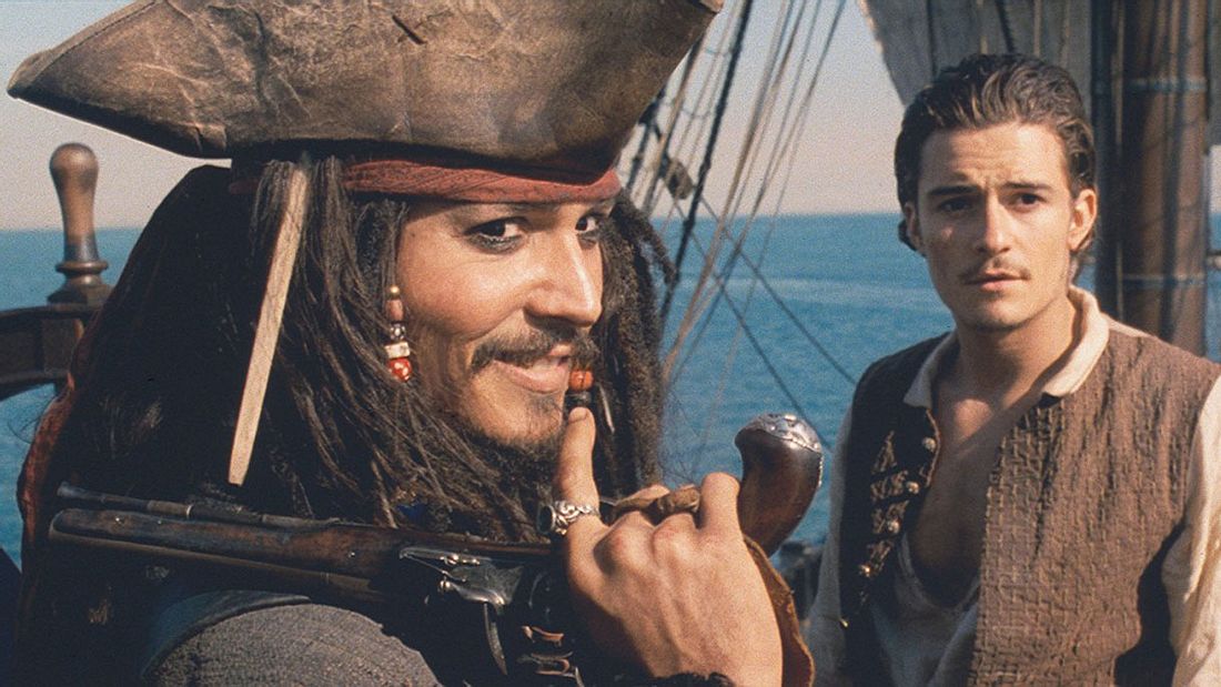 Johnny Depp und Orlando Bloom in Fluch der Karibik Johnny Depp und Orlando Bloom in Fluch der Karibik