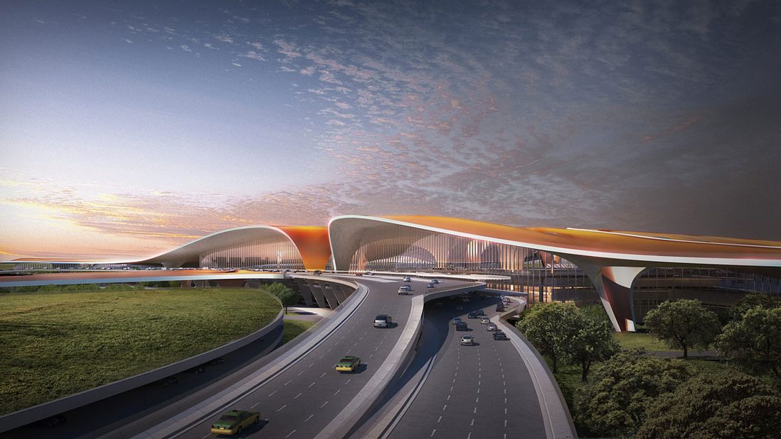 "New Beijing Airport", der größte Flughafen der Welt