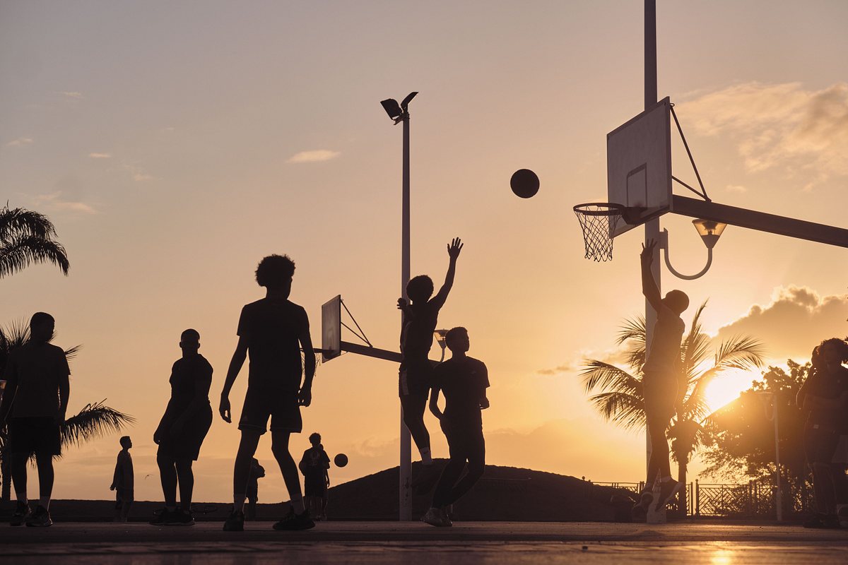 Basketballer auf Martinique