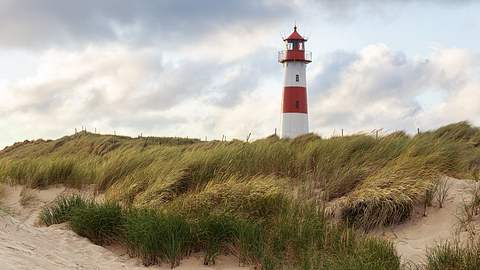 Nordsee-Strand mit Leuchtturm - Foto: iStockK/Lightboxx