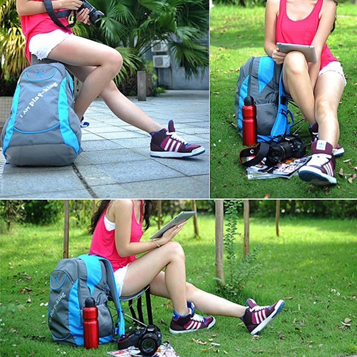 Der Foldable Backpack Chair ist Rucksack und Stuhl in einem