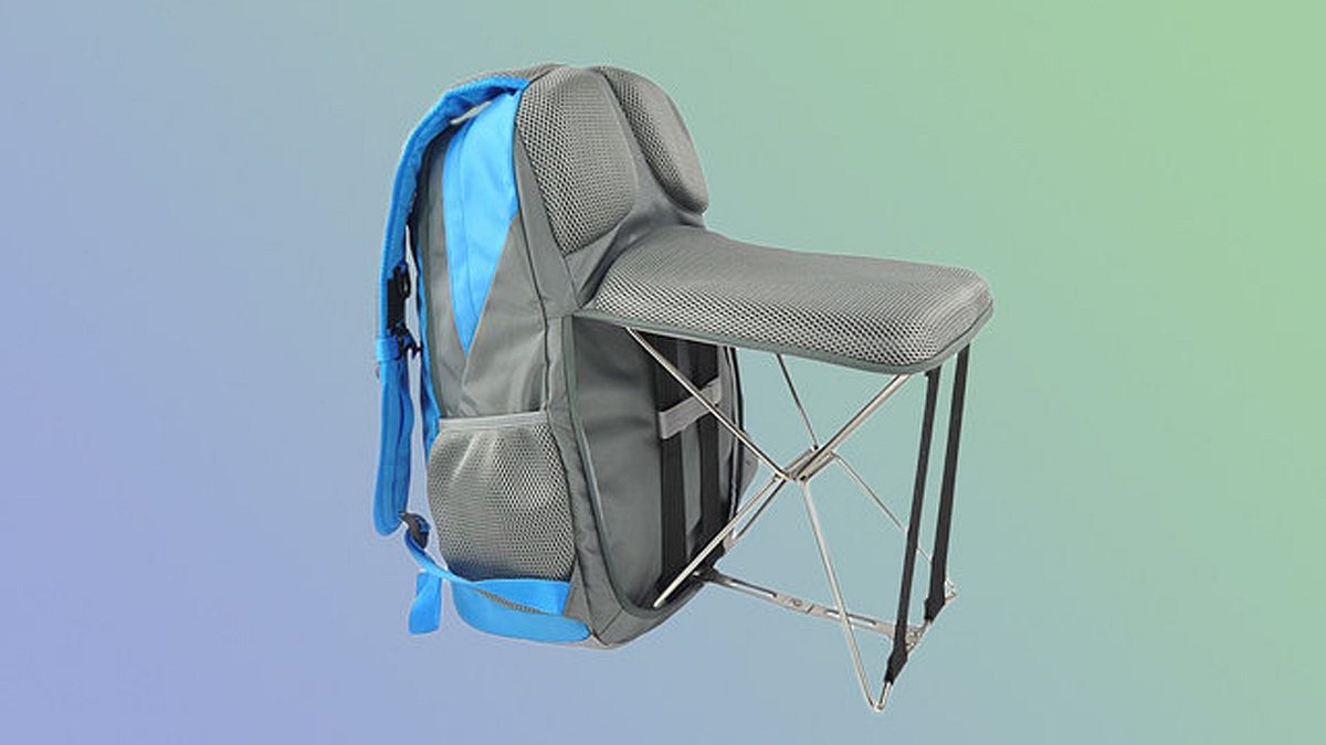 Foldable Backpack Chair: Dieser Rucksack mit integriertem Stuhl kann für 75 Dollar auf der Online-Plattform Brando gekauft werden