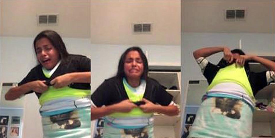 Panik-Attacke im Video: Diese junge Frau bezahlt für ihre 100 Piece Of Clothes Challenge einen hohen Preis Diese junge Frau bezahlt die 100 Piece Of Clothes Challenge teuer