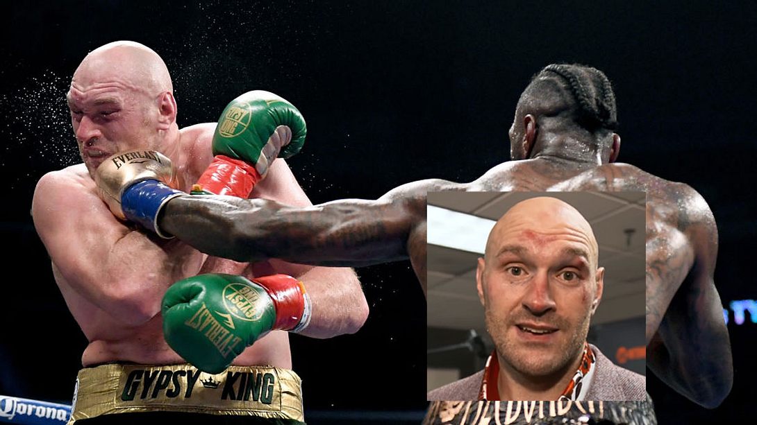 Tyson Fury nach Fight gegen Deontay Wilder mit emotionaler Botschaft. - Foto: Getty Images/Harry How, YouTube/BT Sport