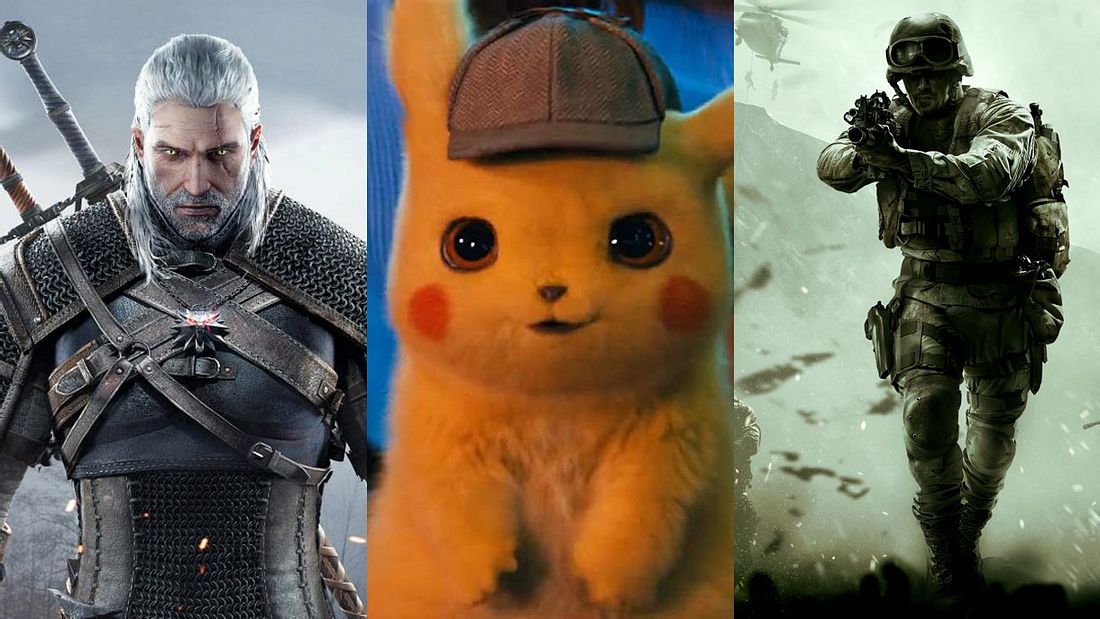 The Witcher, Pokémon, Call of Duty The Witcher, Pokémon, Call of Duty