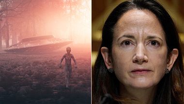 Ufo und Alien, Avril Haines - Foto: iStock/gremlin, Getty Images, Collage bearbeitet von Männersache