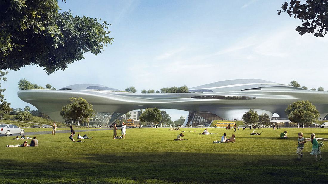 Futuristisch: So stellet sich George Lucas das geplante Mega-Museum vor Los Angeles bekam den Zuschlag für das Lucas Museum of Narrative Art