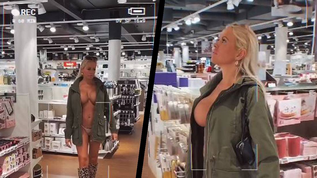 Gitte von G beim nackt-Shoppen Gitte von G beim nackt-Shoppen