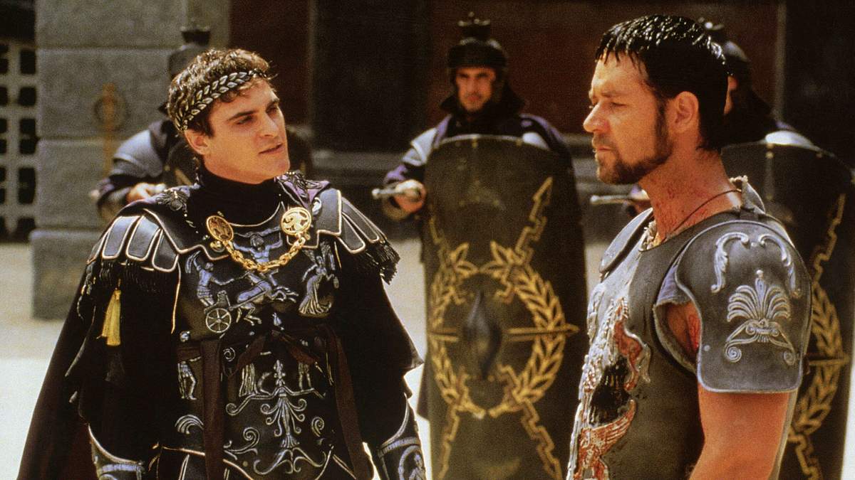 Russell Crowe (rechts) und Joaquin Phoenix in Gladiator