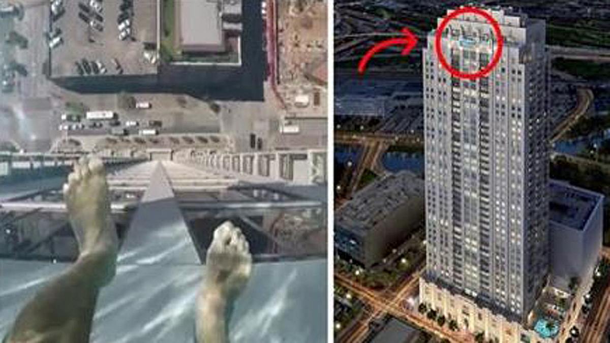 Sky Pool: Der Market Square Tower in Houston besitzt einen Swimmingpool mit Glasboden