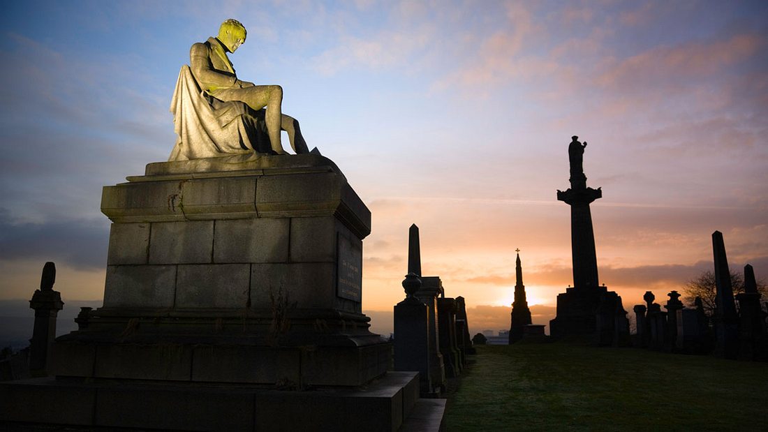 50.000 Gräber, mitten in der Stadt: Glasgow Necropolis. Die Glasgow-Necropolis