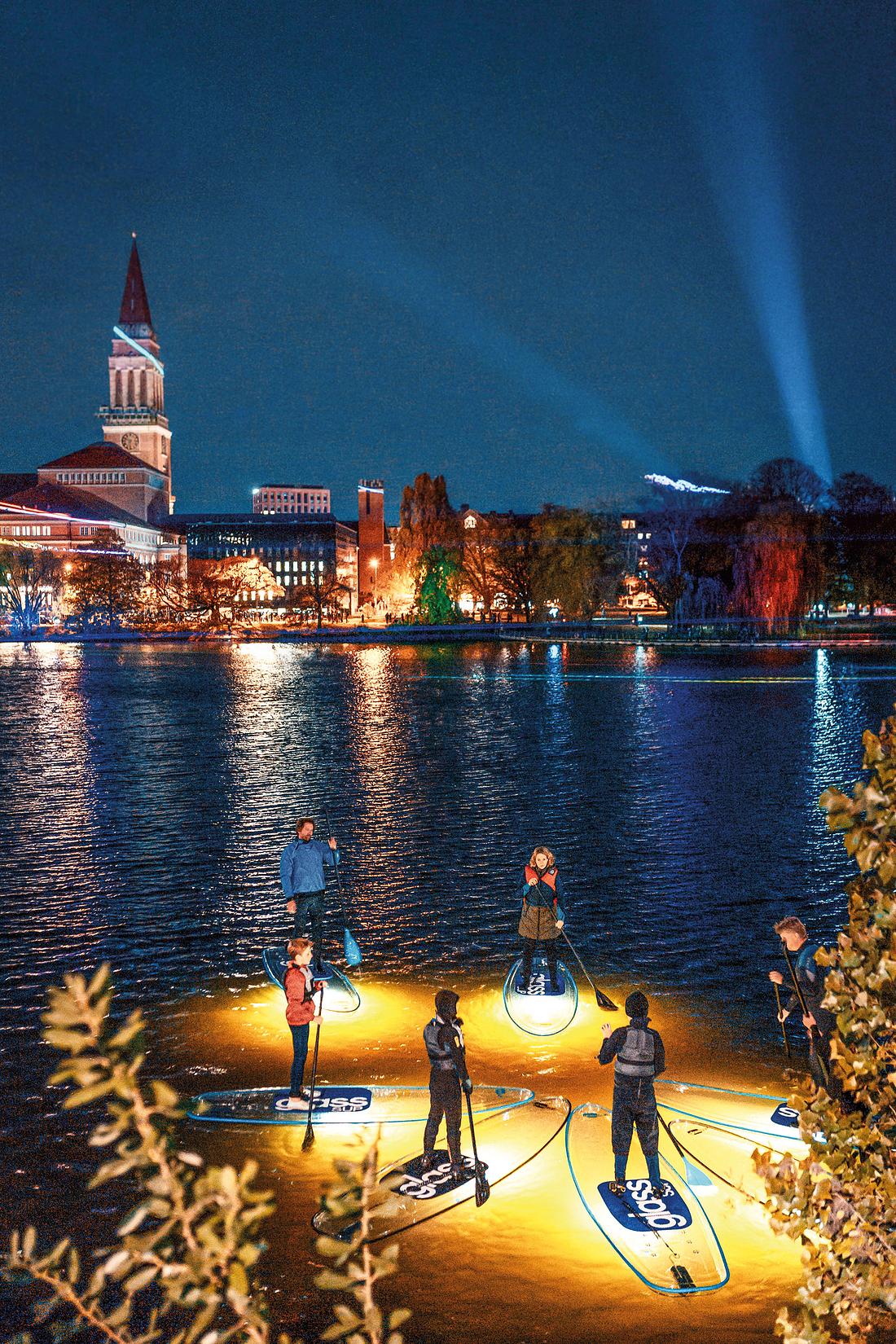 SUP bei Nacht SUP bei Nacht