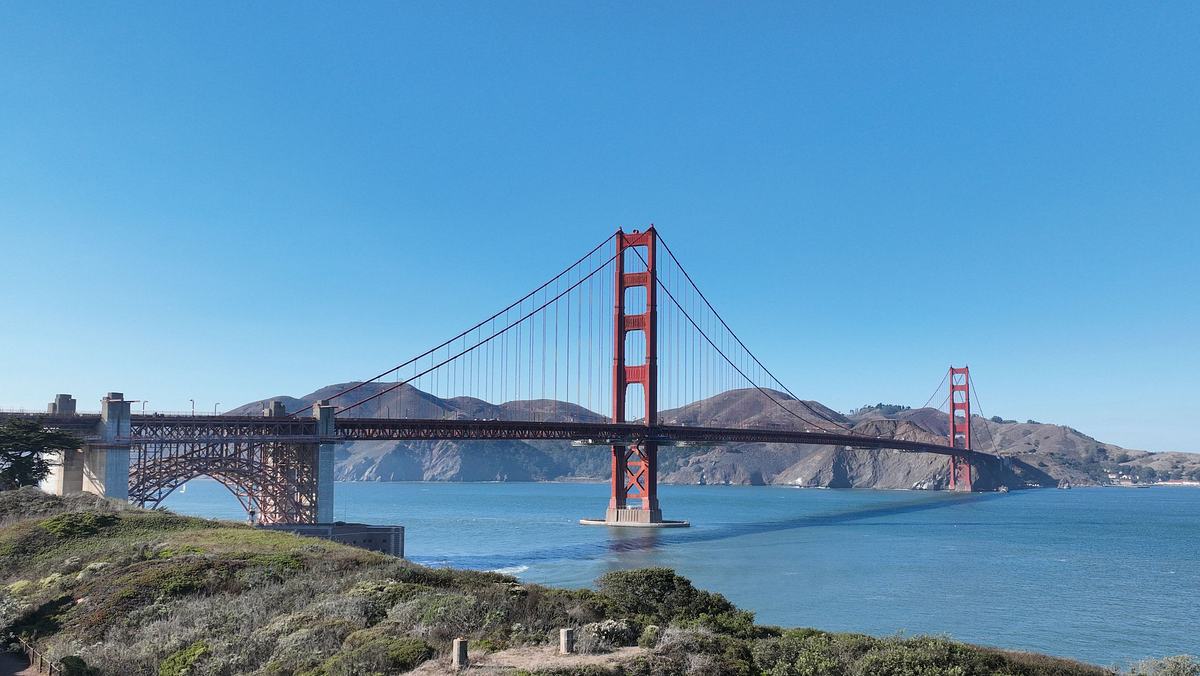 Die Golden Gate Bridge in San Francisco