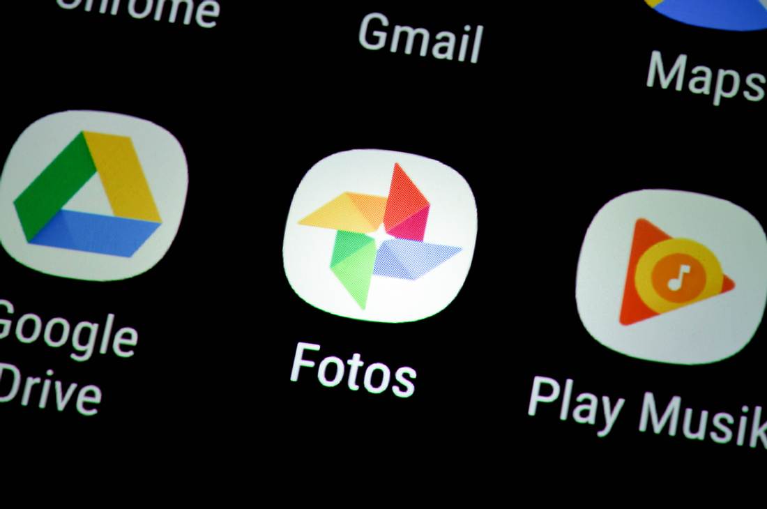 Google Fotos-App auf Smartphone Google Fotos-App auf Smartphone