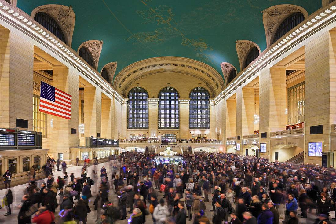 Überfüllte Grand Central Station