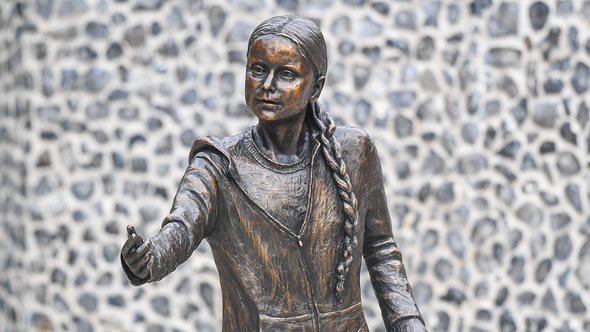 Greta-Thunberg-Statue - Foto: Getty Images / Finnbarr Webster