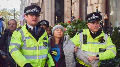 Greta Thunberg, Polizei - Foto: IMAGO / ZUMA Wire