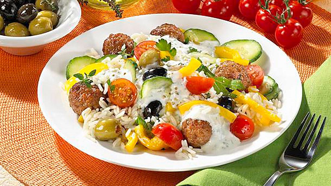 Griechischer Reissalat