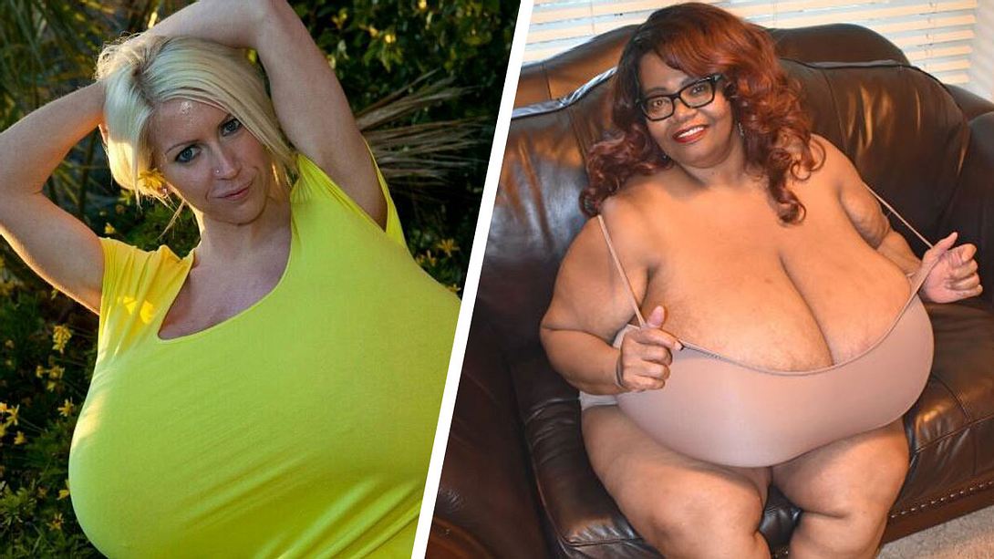 Das sind die größten Brüste der Welt - Foto: Facebook / Beshine; Twitter / MZNORMASTITZ