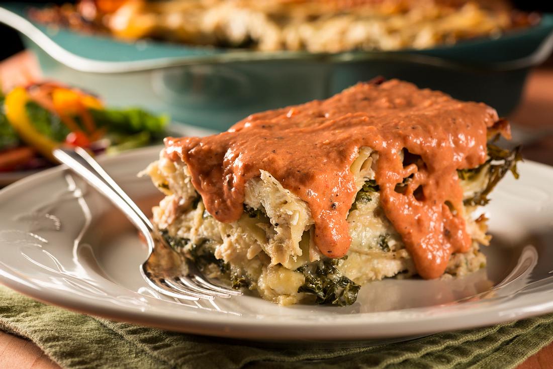 Deftig und lecker: Grünkohllasagne Grünkohllasagne
