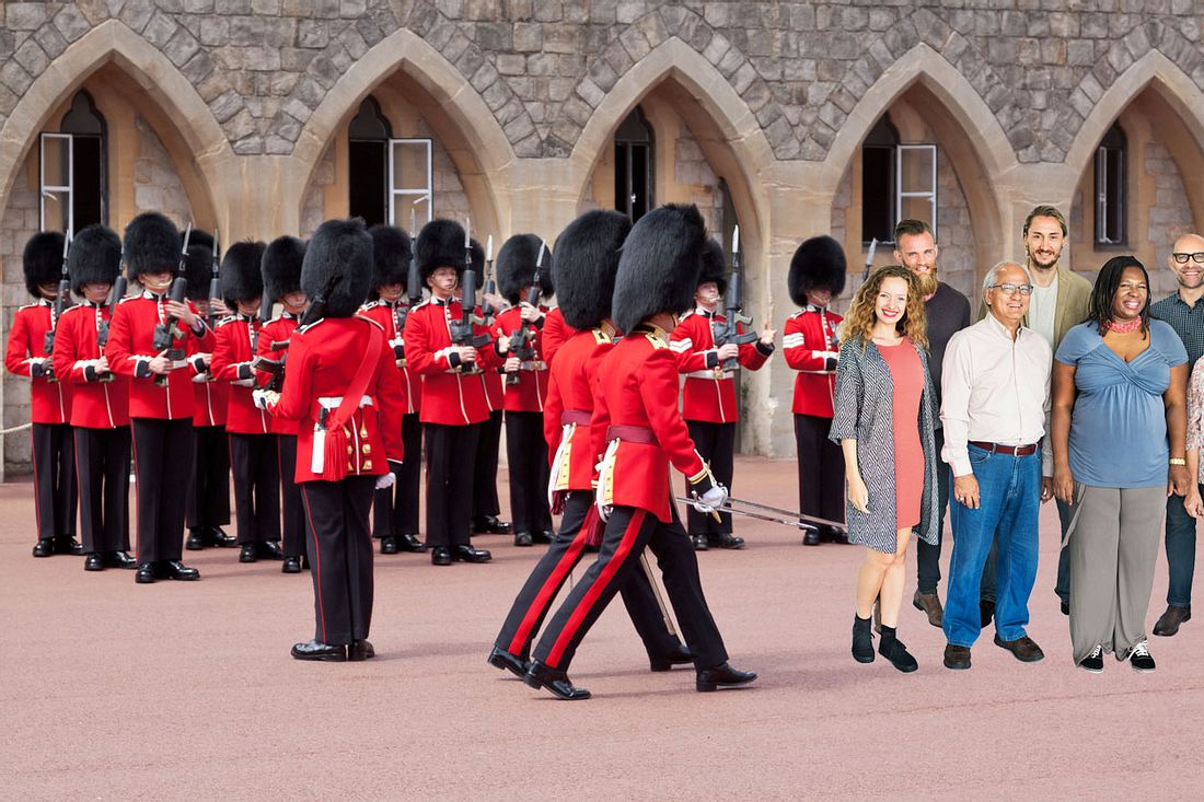 Guardsmen und Touristen Guardsmen und Touristen