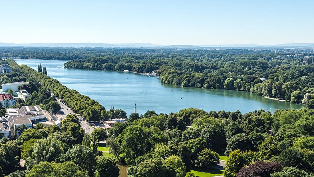 Der MAschsee in Hannover. Maschsee in Hannover