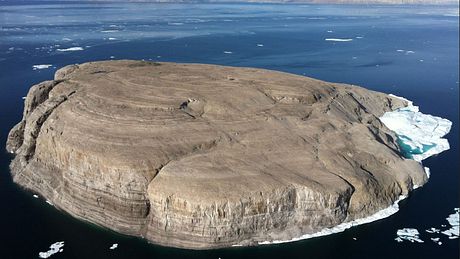 Hans-Insel als Zankapfel zwischen Kanada und Dänemark. - Foto: Wikimedia/Toubletap/ https://bit.ly/1pawxfE