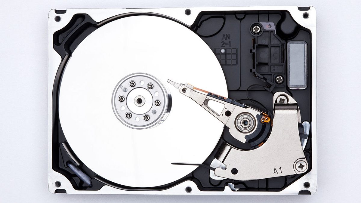 Offene HDD-Festplatte