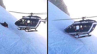Hubschrauber-Bergrettung - Foto: Youtube / Daily Mail