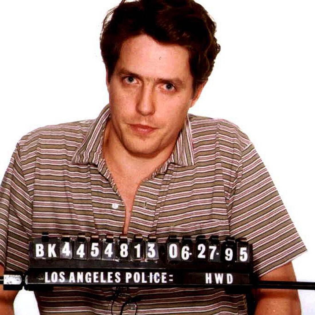 Hugh Grant bei seiner Verhaftung Hugh Grant bei seiner Verhaftung
