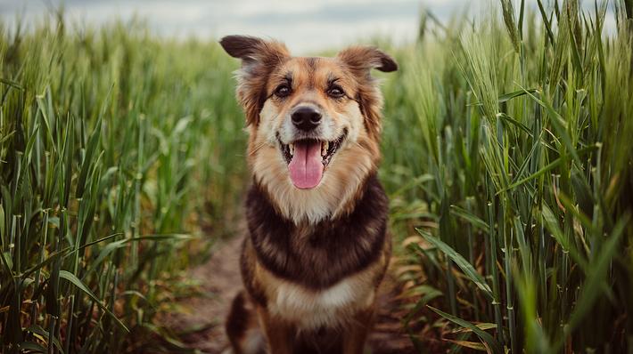 Hund im Kornfeld - Foto: iStock / PPAMPicture