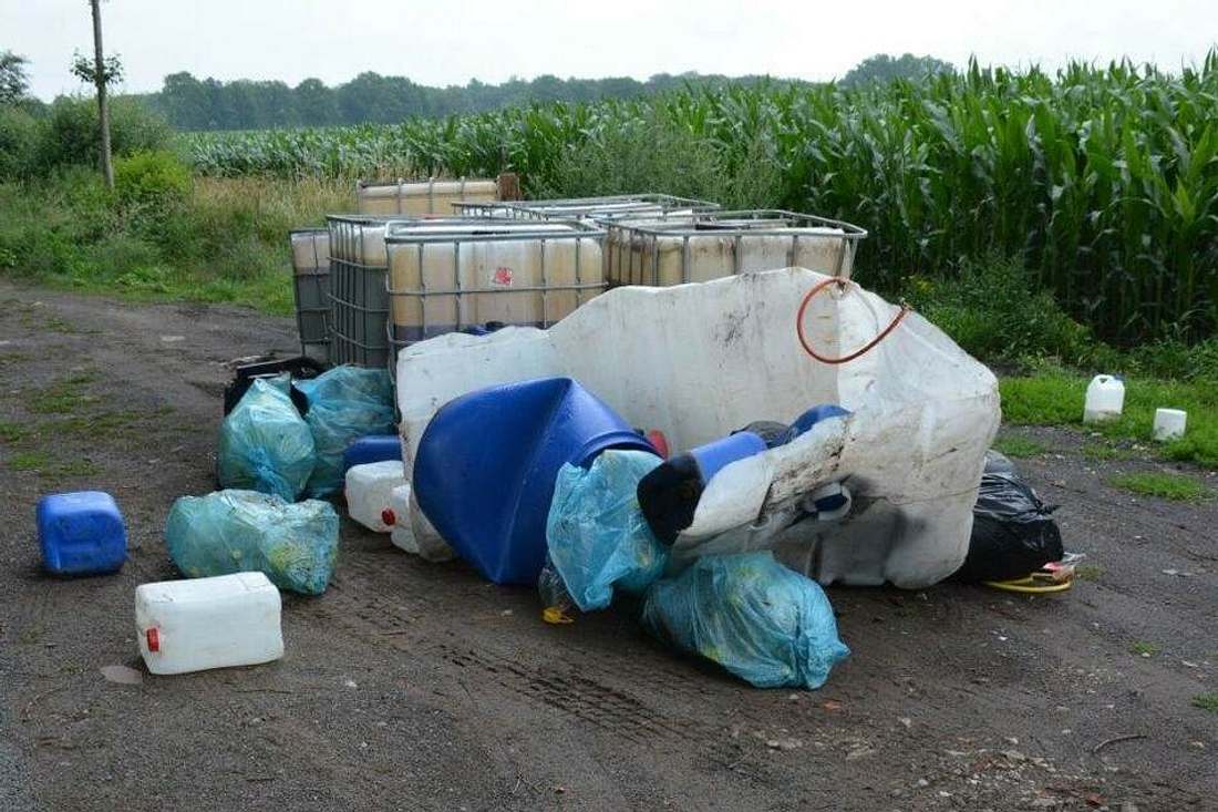 Entsorgte Abfälle eines Drogenlabors in Gronau