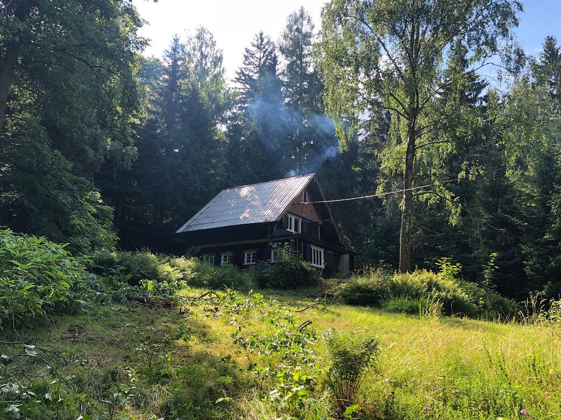 Einsame Jagdhütte