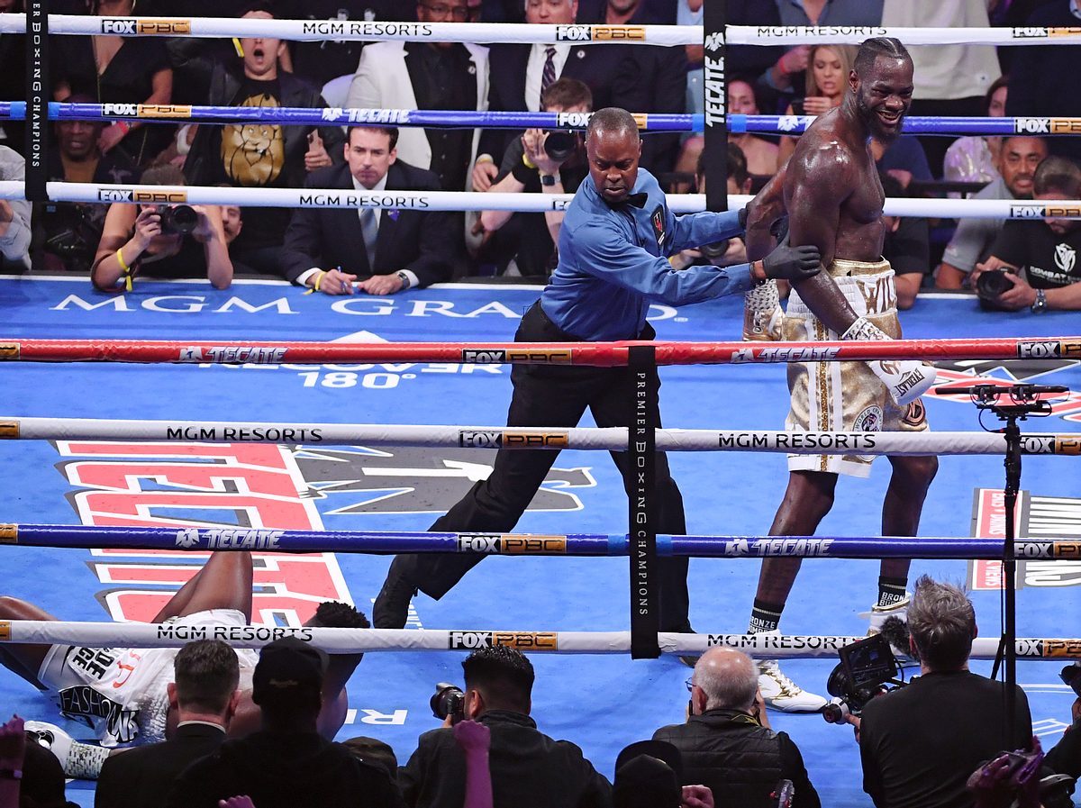 Deontay Wilder hat Luis Ortiz am Boden