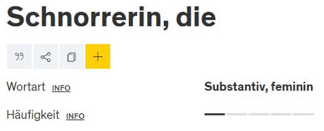 Die Schnorrerin