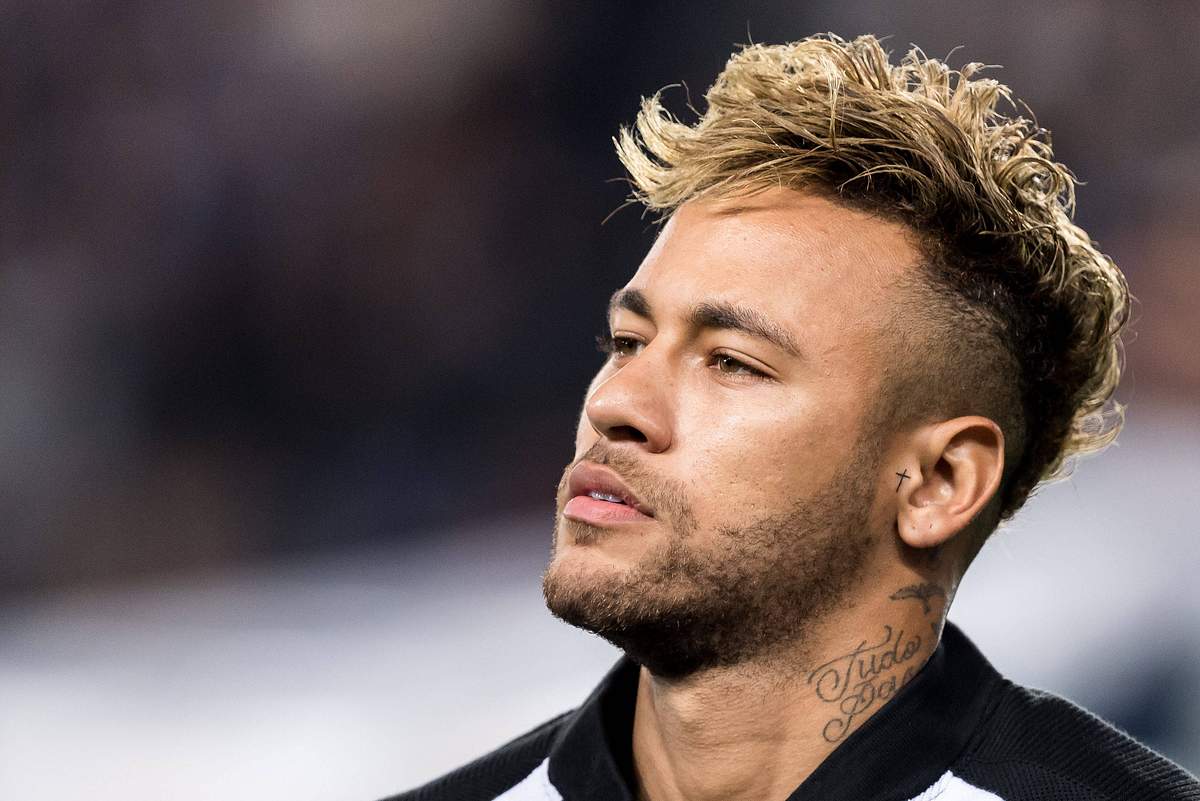 Neymar mit Drop Fade Frisur