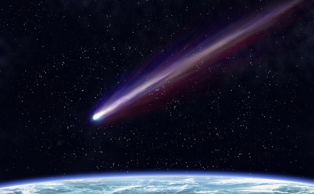Meteor schlägt auf Erde ein