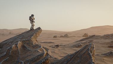 Mensch auf dem Mars  - Foto: iStock / piranka