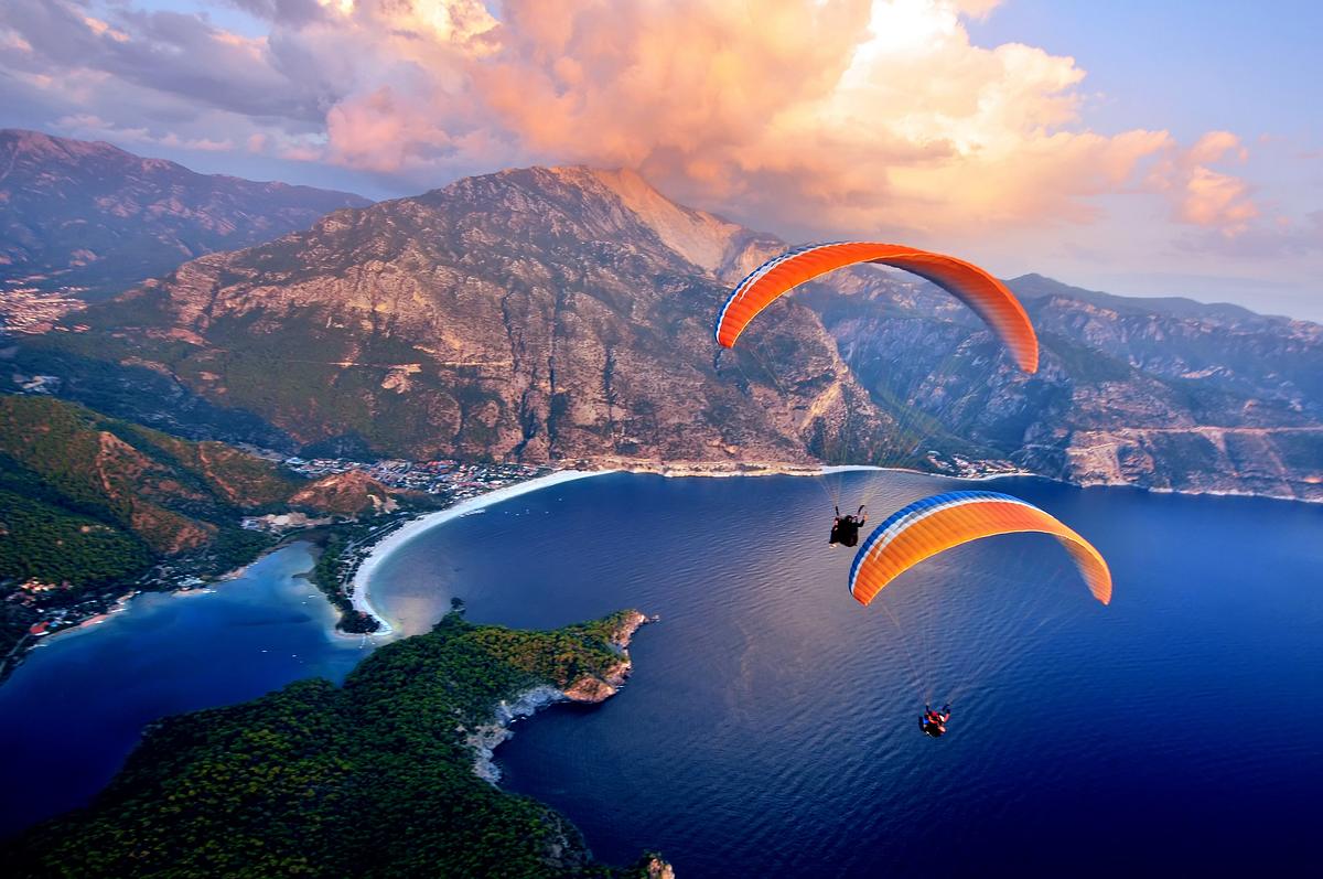 Paragliding in der Türkei