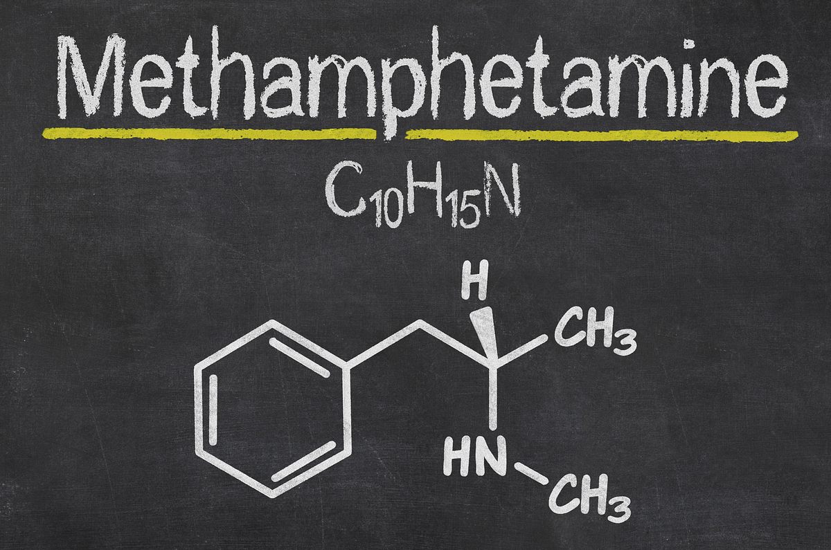 Crystal Meth: Die chemische Formel von Methamphetamin