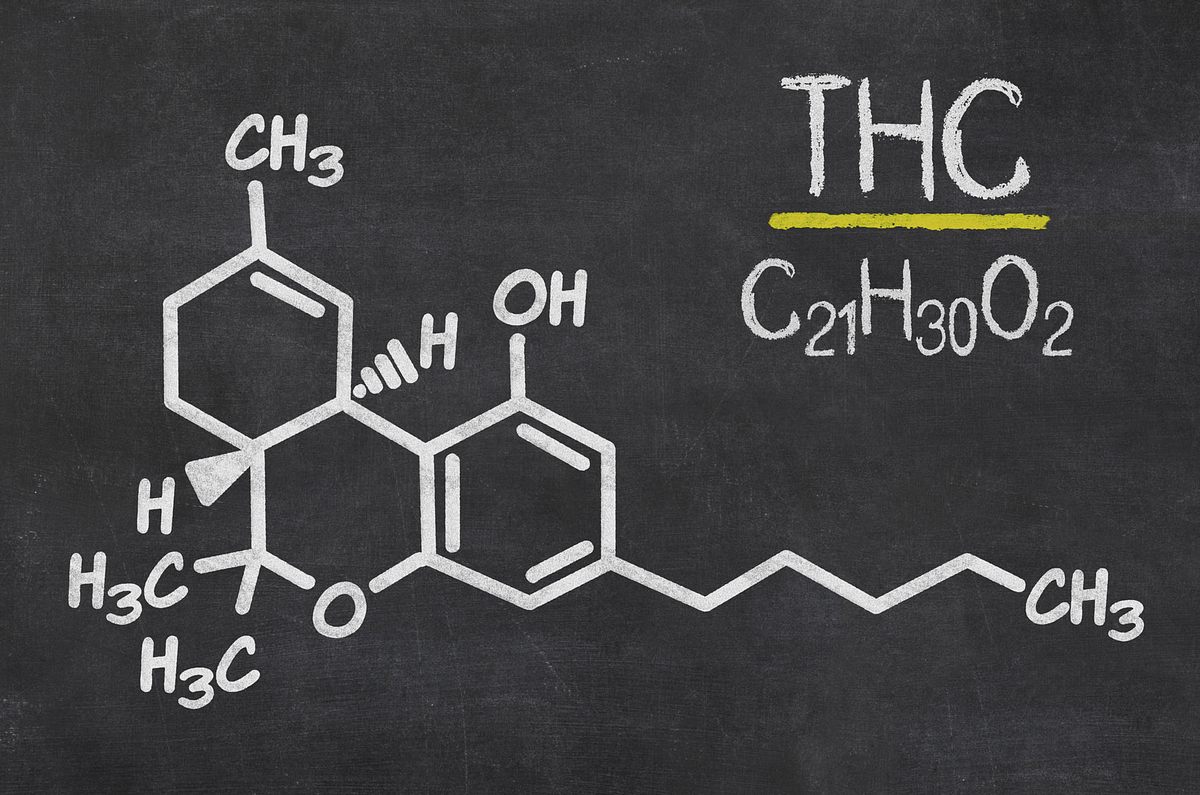 Marihuana: Die chemische Formel von THC