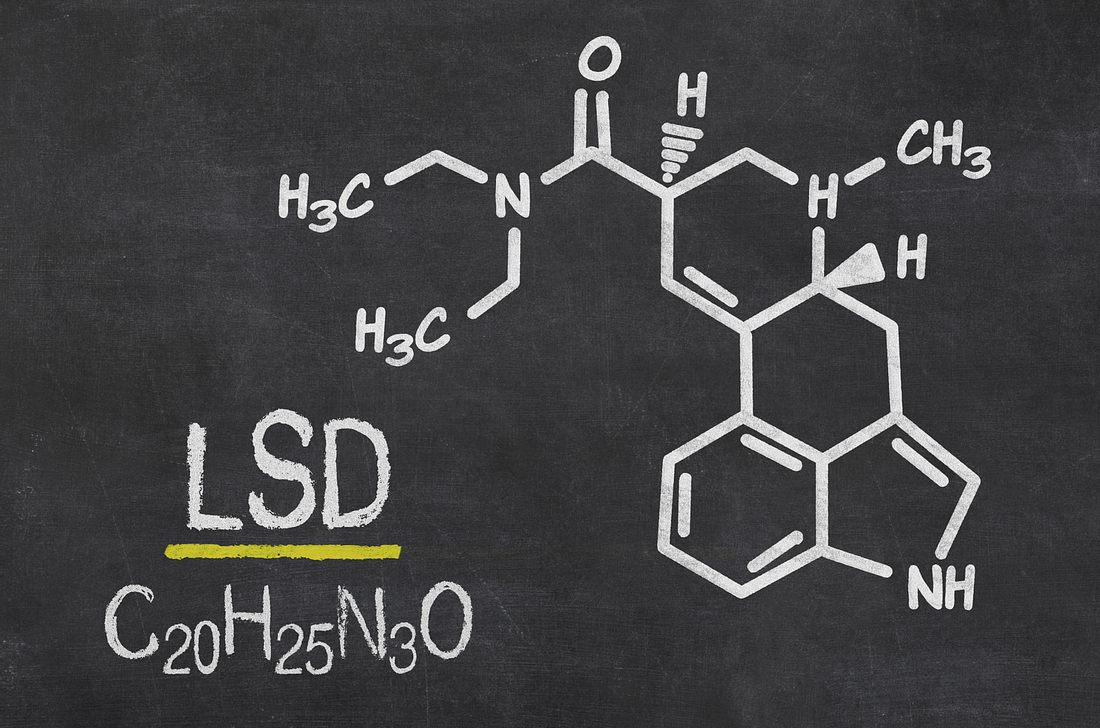 Die chemische Formel von LSD Die chemische Formel von LSD