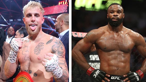 Jake Paul vs. Tyron Woodley - Foto: Getty Images / Al Bello / Ronald Martinez (Collage Männersache)