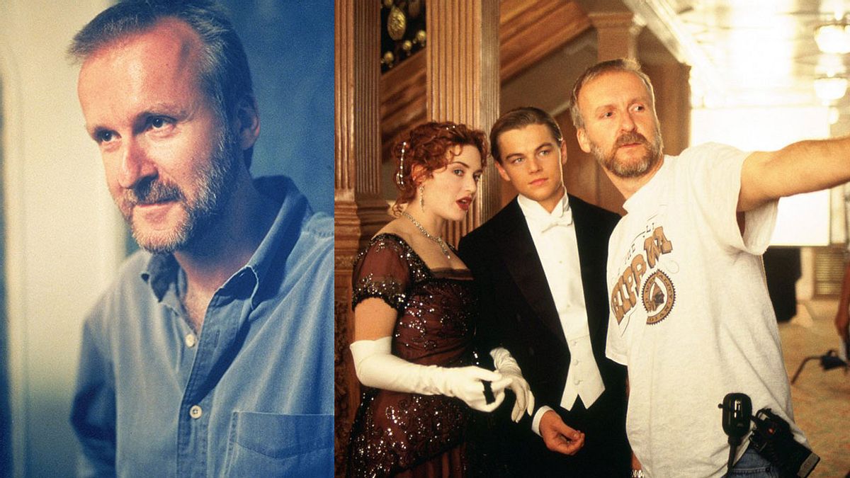 James Cameron bei den Dreharbeiten zu Titanic